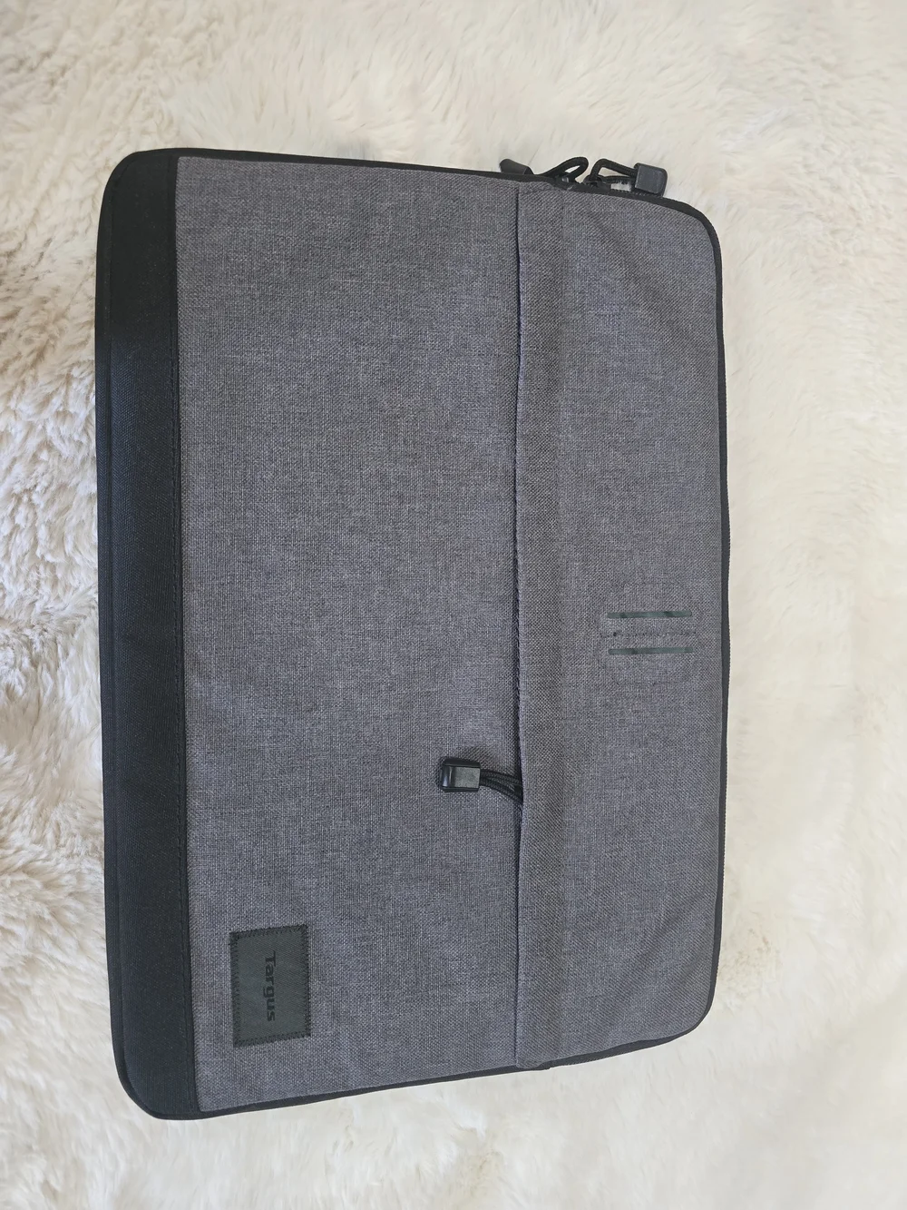 Targus Strata Gray and Black Laptop Sleeve with Front Pocket